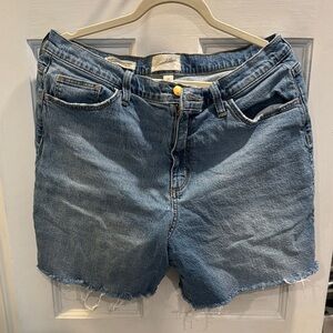 universal thread Blue Jean Shorts Distressed Frayed Hem